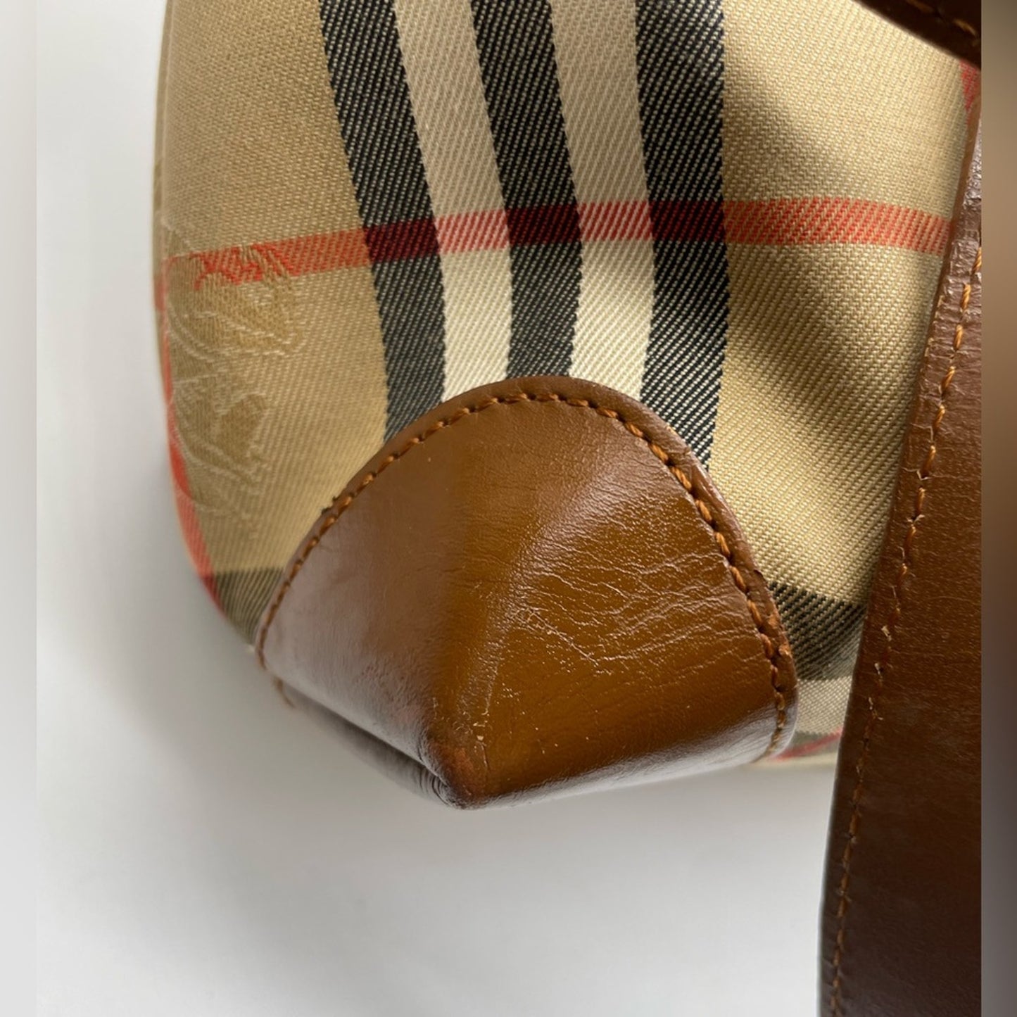 SOLD! Burberry Nova Print Tote Bag