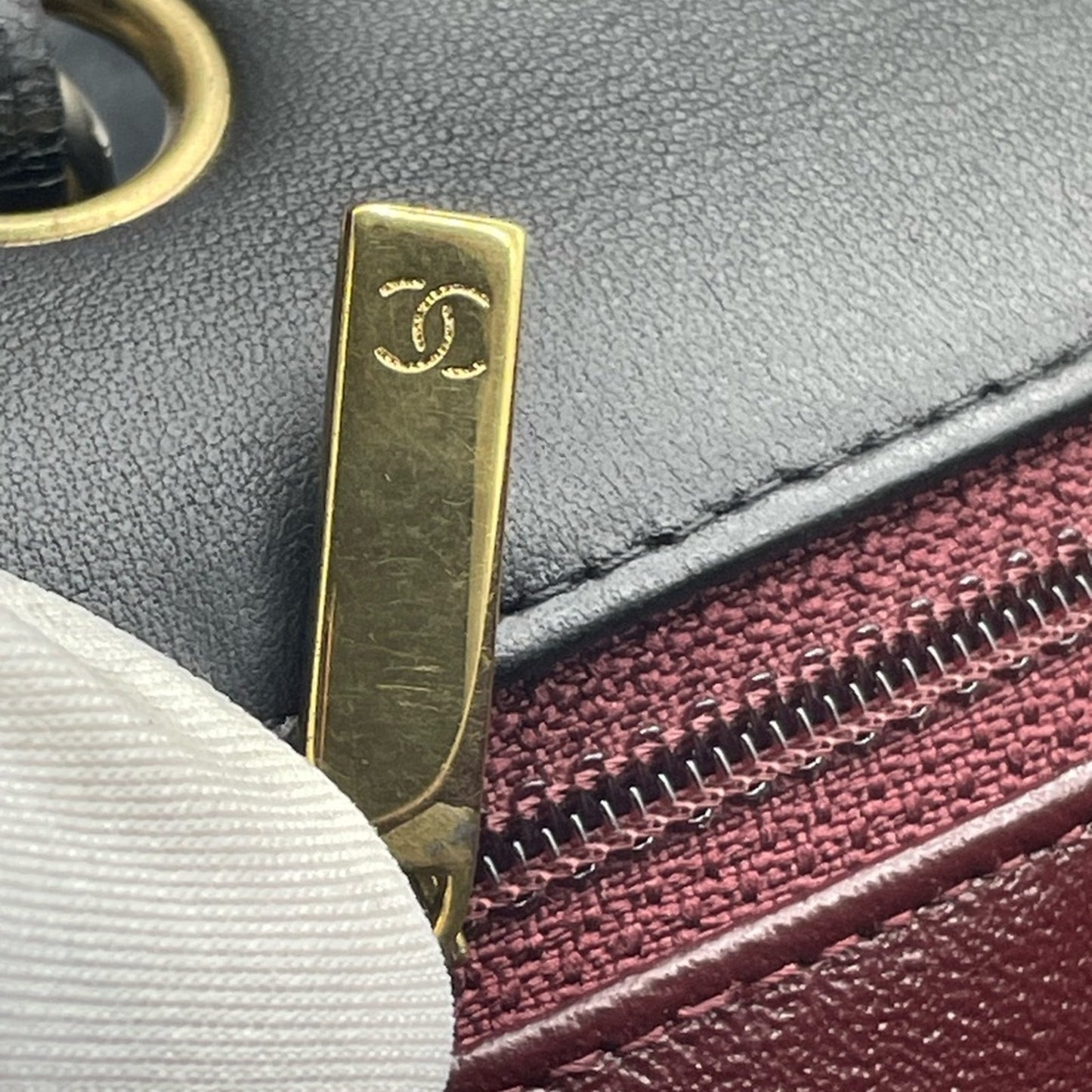 Chanel Flap Jumbo Lambskin Double Chain Bag