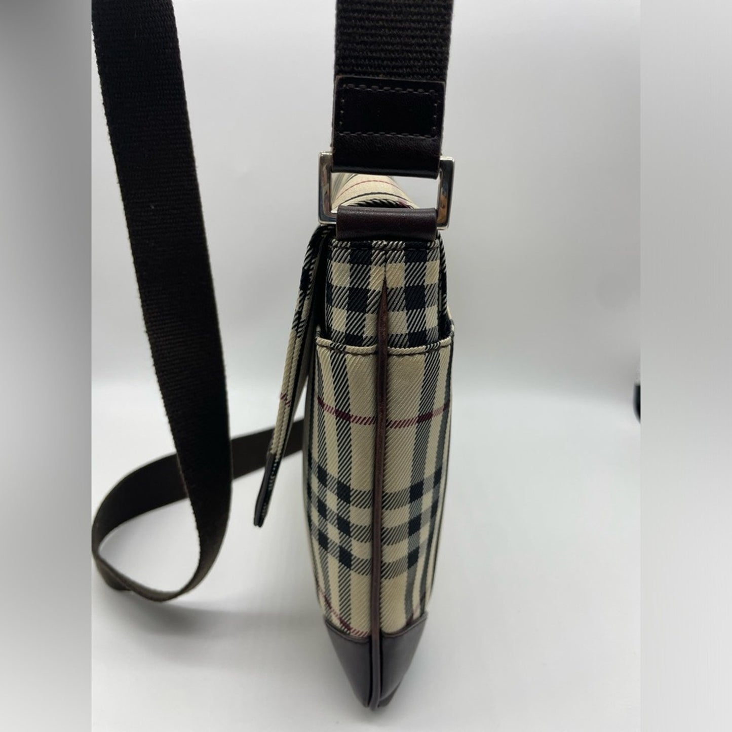 SOLD! Burberry Flap Nova Print Sling Bag