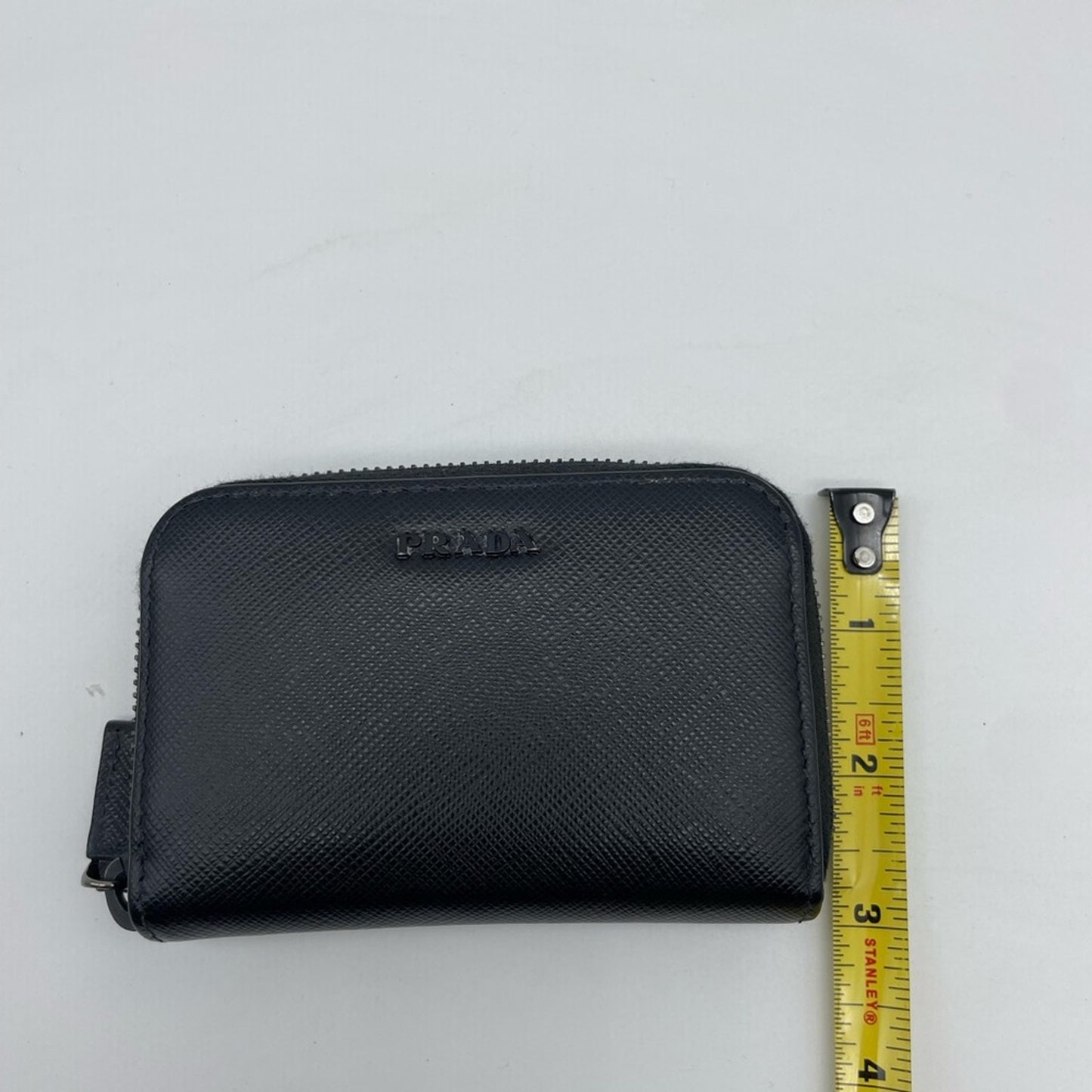 SOLD! Prada Leather Short Zippy Card Holder Wallet