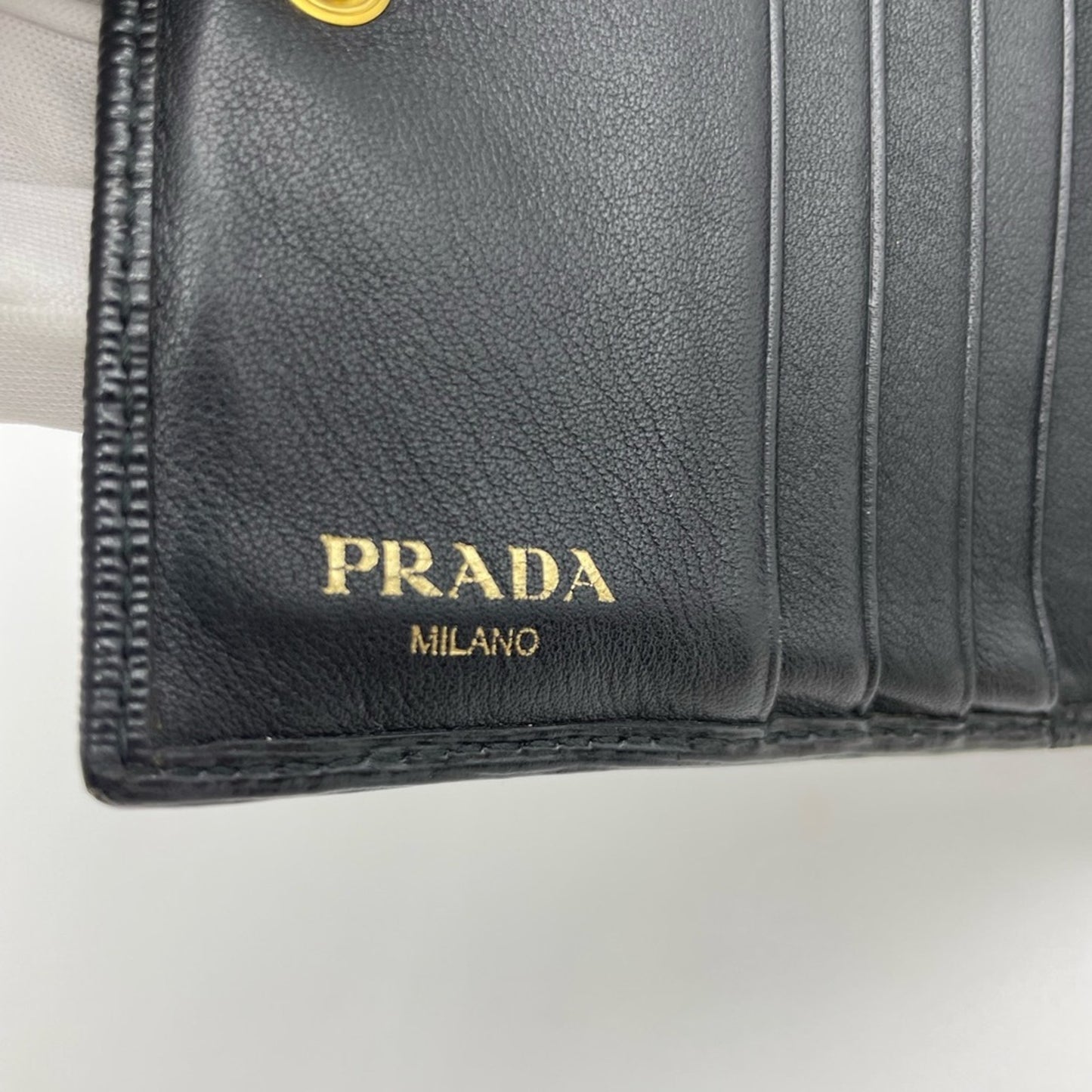 SOLD! Prada Black Leather Wallet