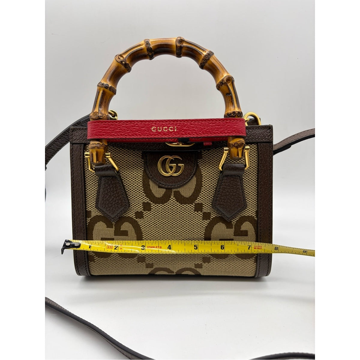 Gucci Jackie GG Jumbo Bamboo Top-Handle Bag