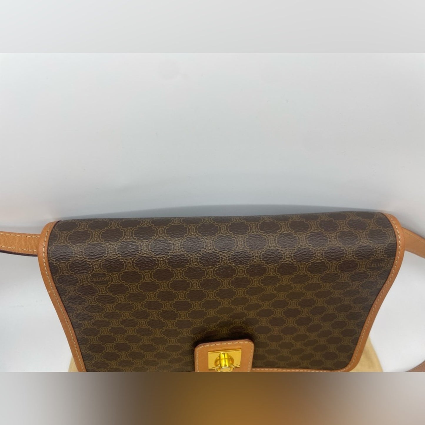 SOLD! Celine Macadam Double Flap Sling Bag
