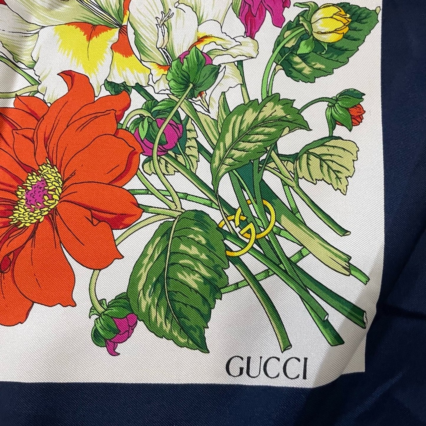 SOLD! Gucci Flora Silk Scarf