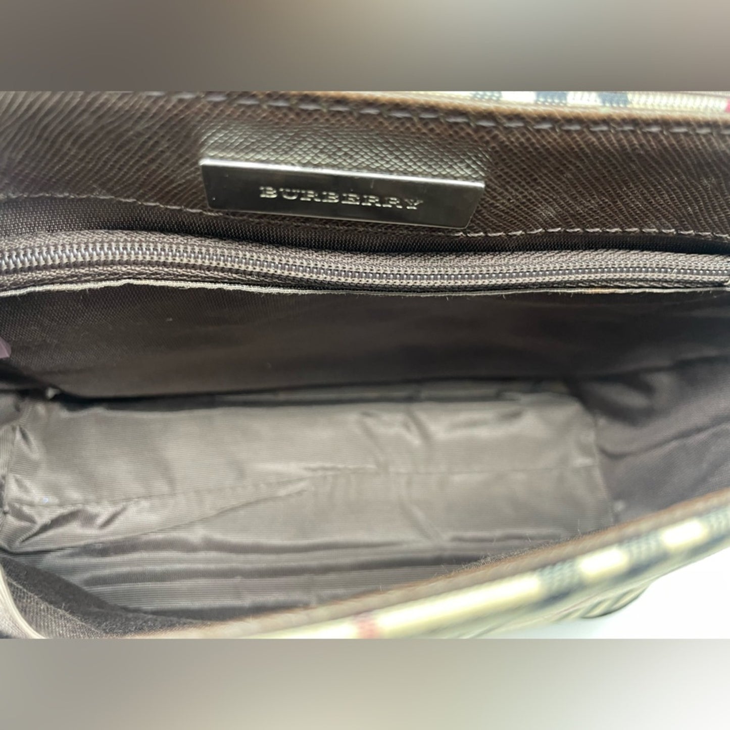 SOLD! Burberry Flap Nova Print Sling/Crossbody Bag