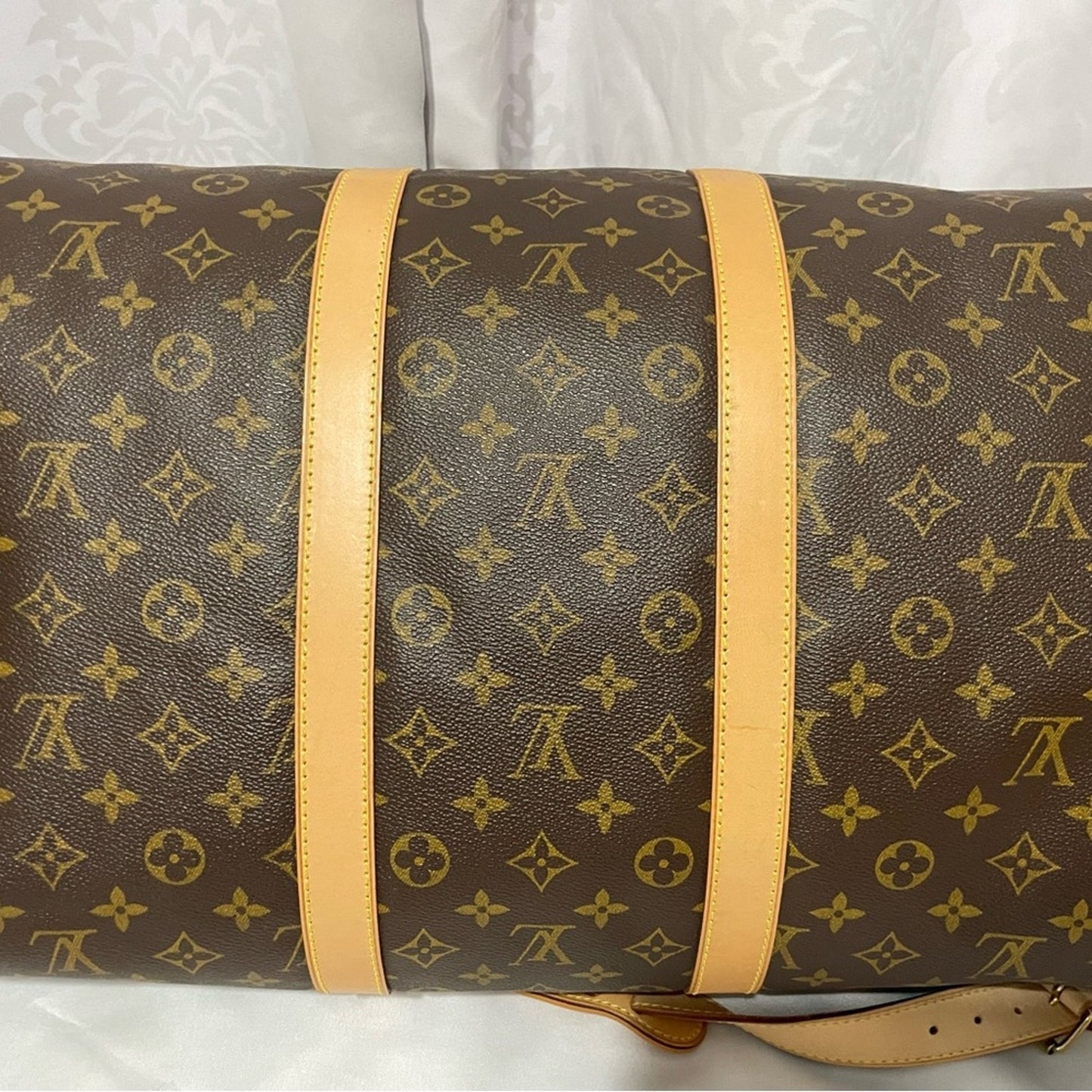 SOLD! Louis Vuitton Monogram Keepall Bandouliere
