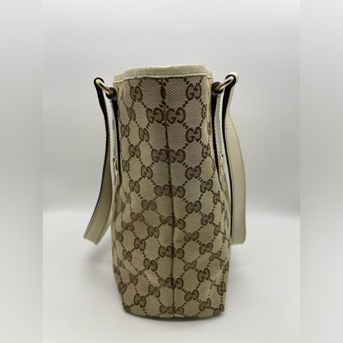SOLD! Gucci Canvas Bucket Bag