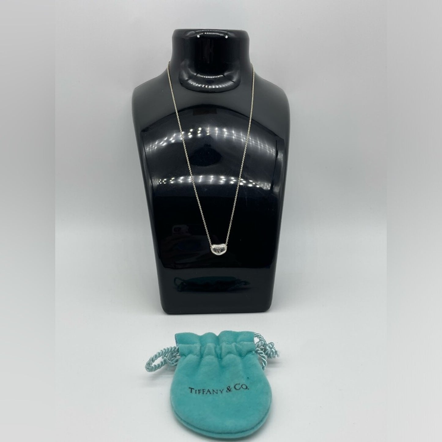SOLD! Tiffany and Co Bean Silver 925 Necklace