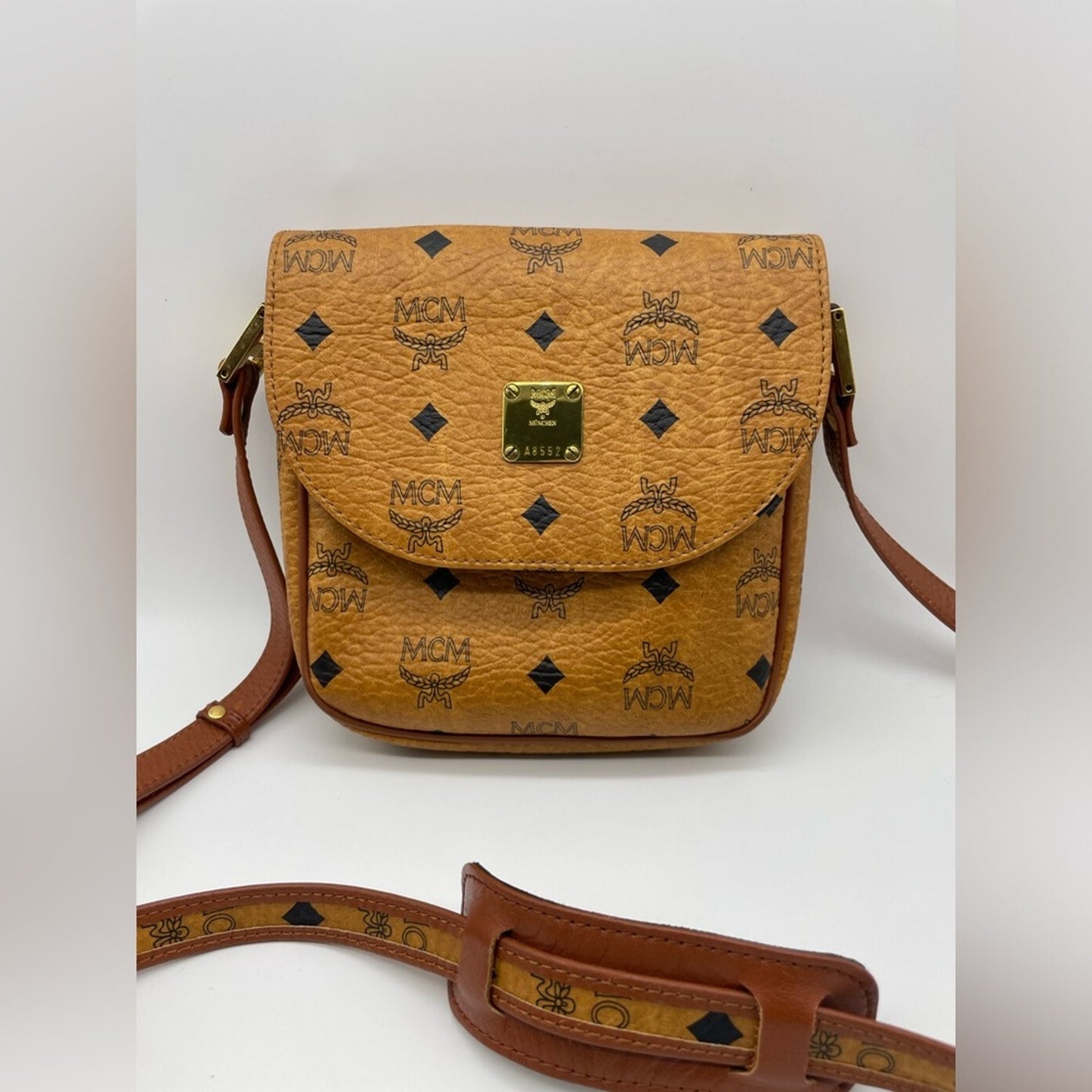 SOLD! MCM Cognac Sling Bag
