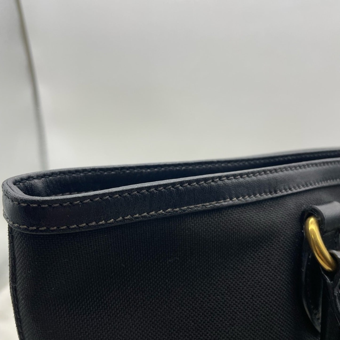 SOLD! Prada Canvas Black Tote Bag
