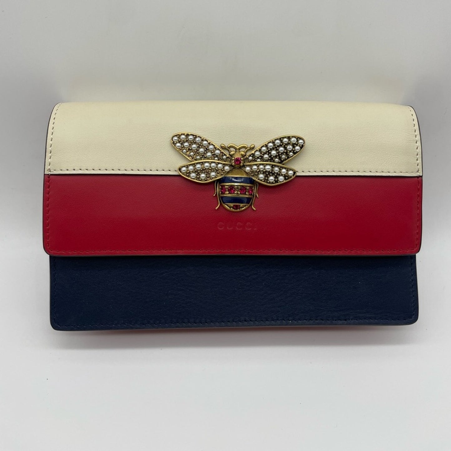 Gucci Bee Wallet/Clutch on Chain