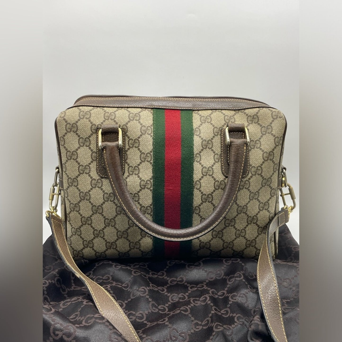 SOLD! Gucci Sherryline PVC Leather Two Way Bag