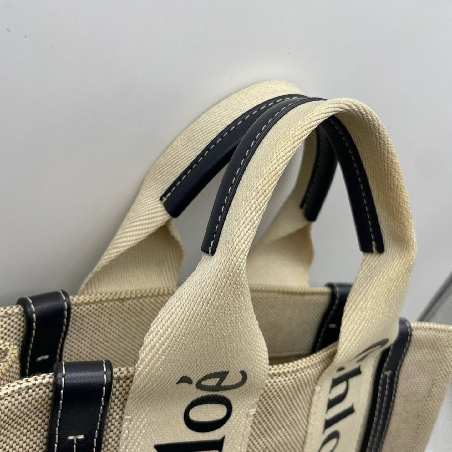 Chloè Woody Canvas Hand Bag
