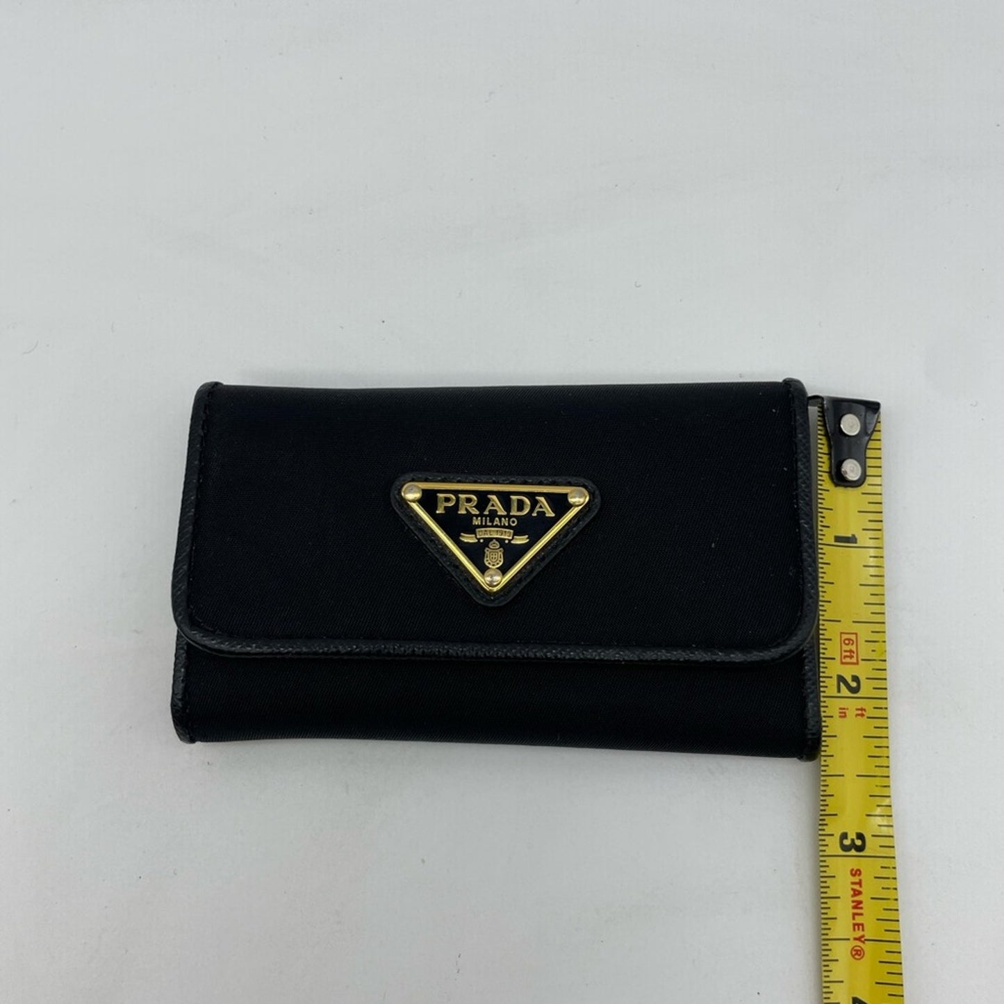 SOLD! Prada Nylon with leather Key Case