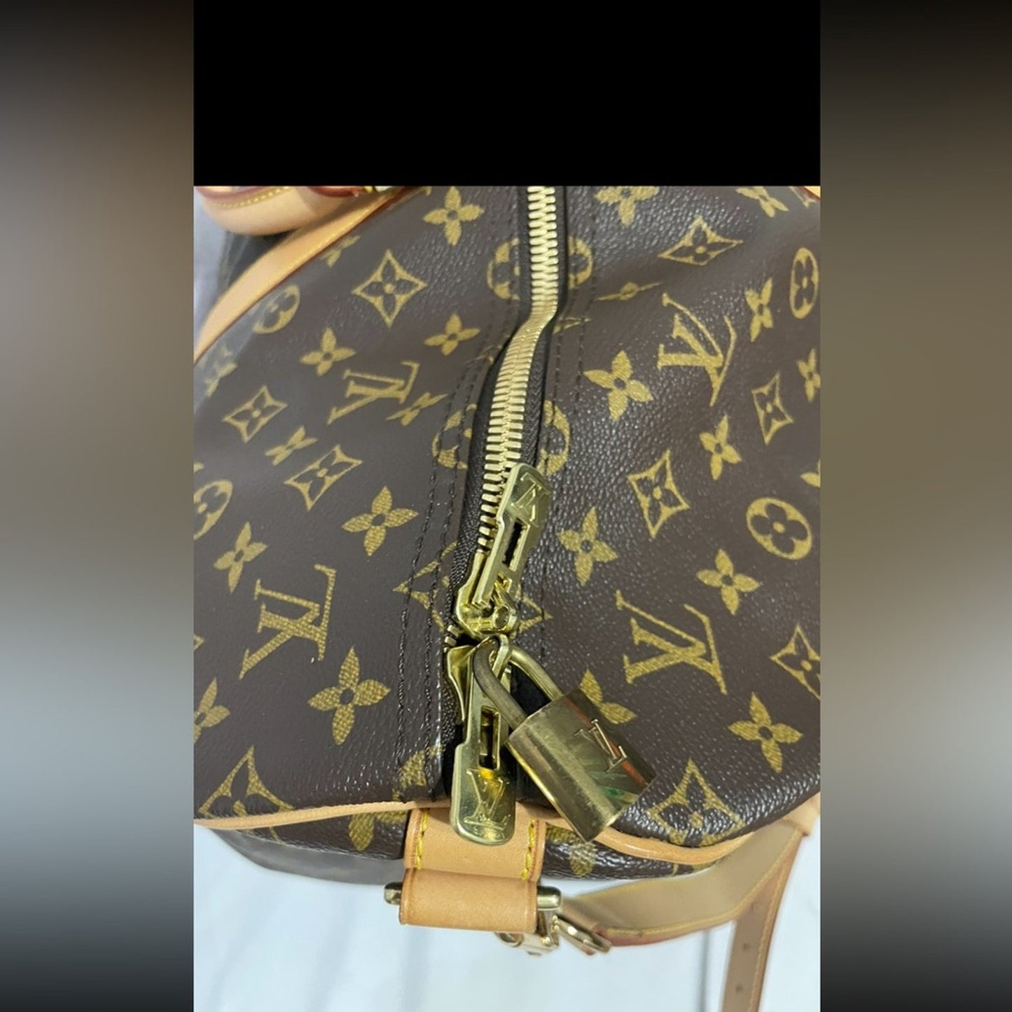 SOLD! Louis Vuitton Monogram Keepall Bandouliere