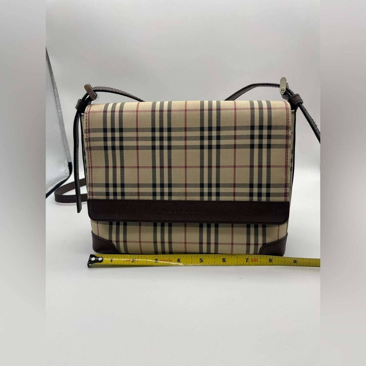 SOLD! Burberry Flap Nova Print Sling/Crossbody Bag