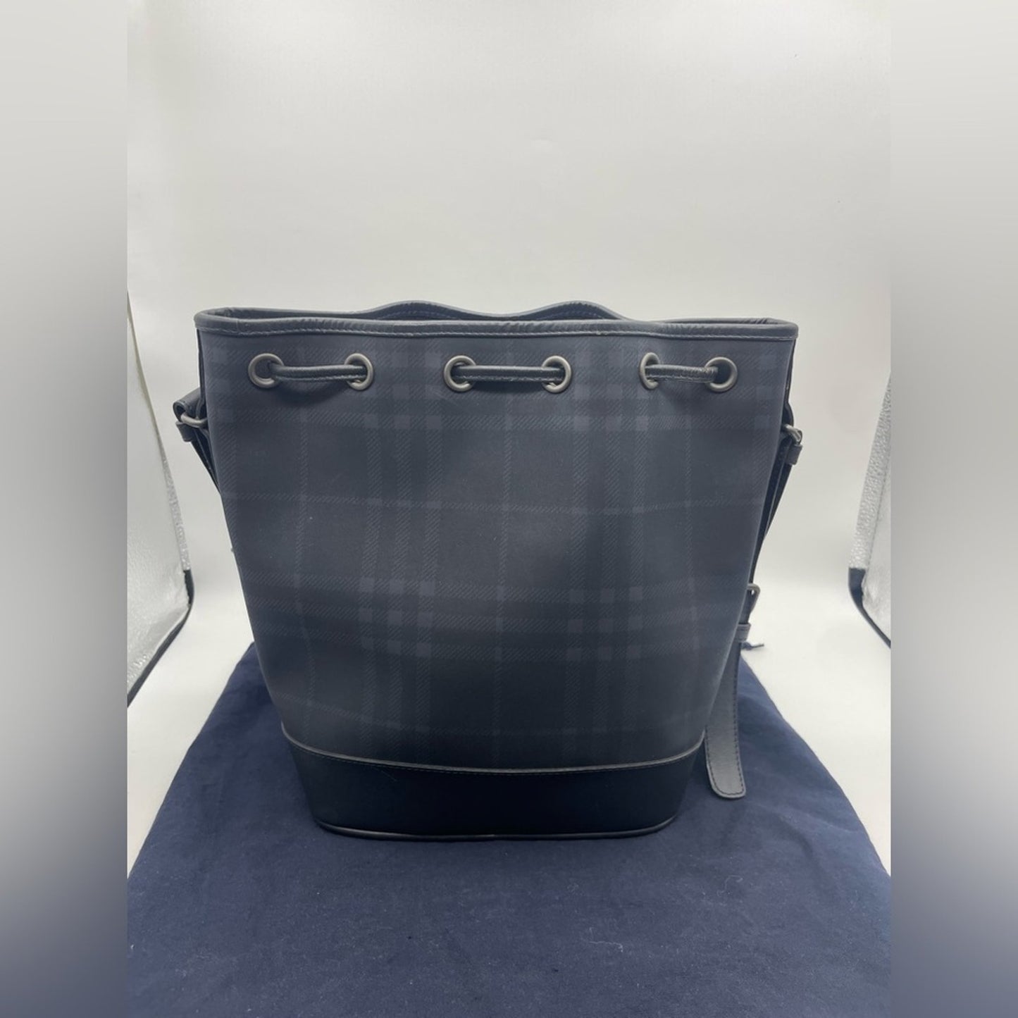Burberry Nova Print Shoulder Bucket Bag