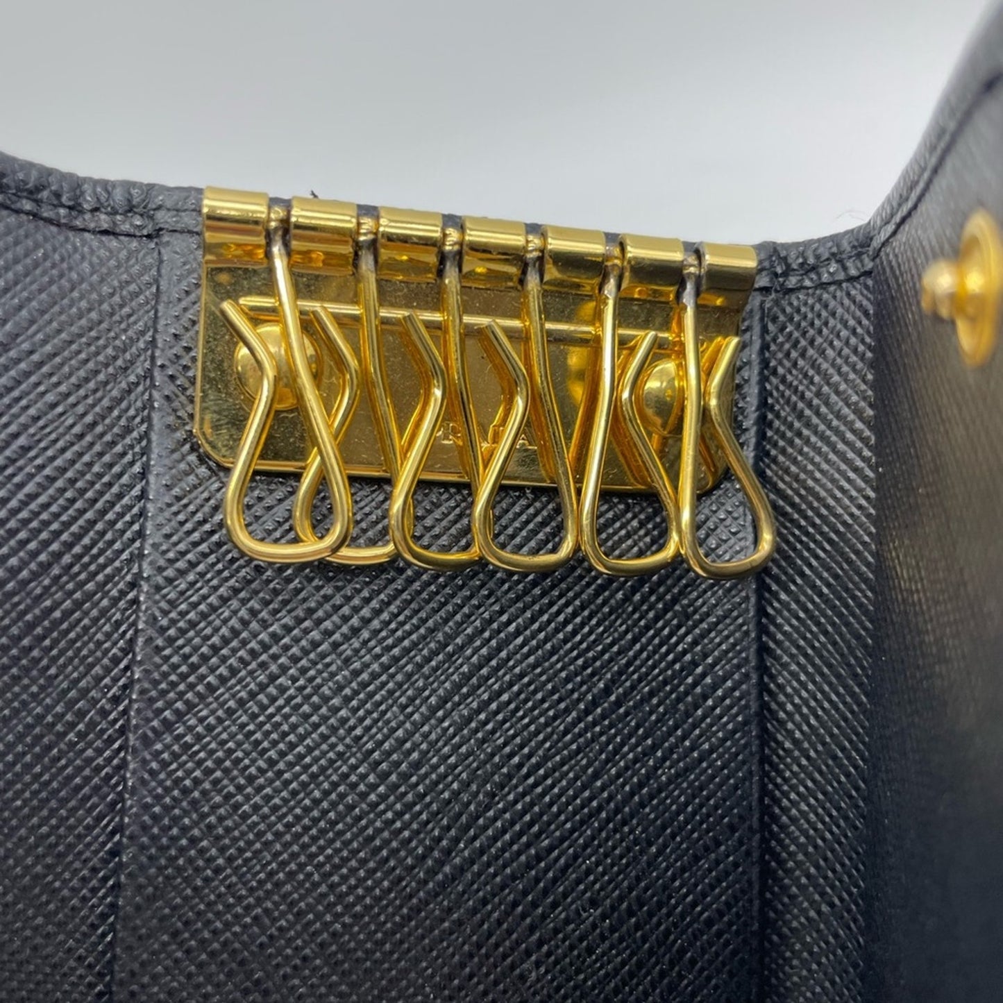 SOLD! Prada Nylon with leather Key Case