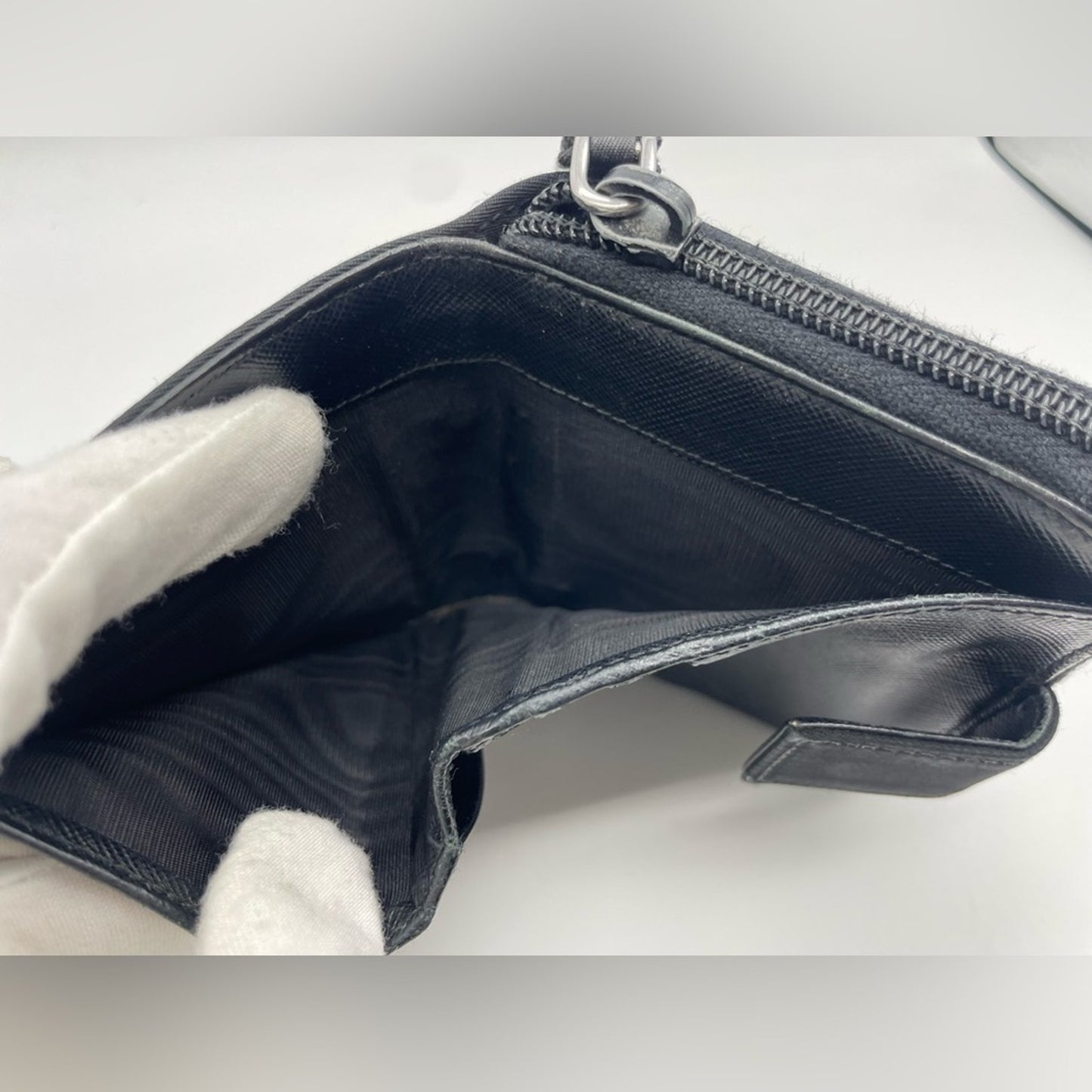 SOLD! Prada Nylon Short Zippy Wallet