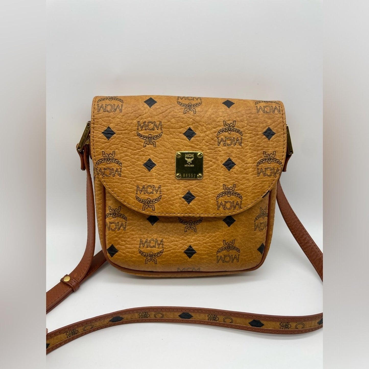 SOLD! MCM Cognac Sling Bag