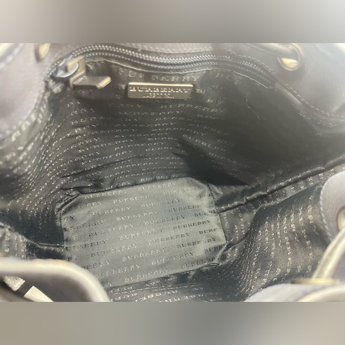 Burberry Nova Print Shoulder Bucket Bag