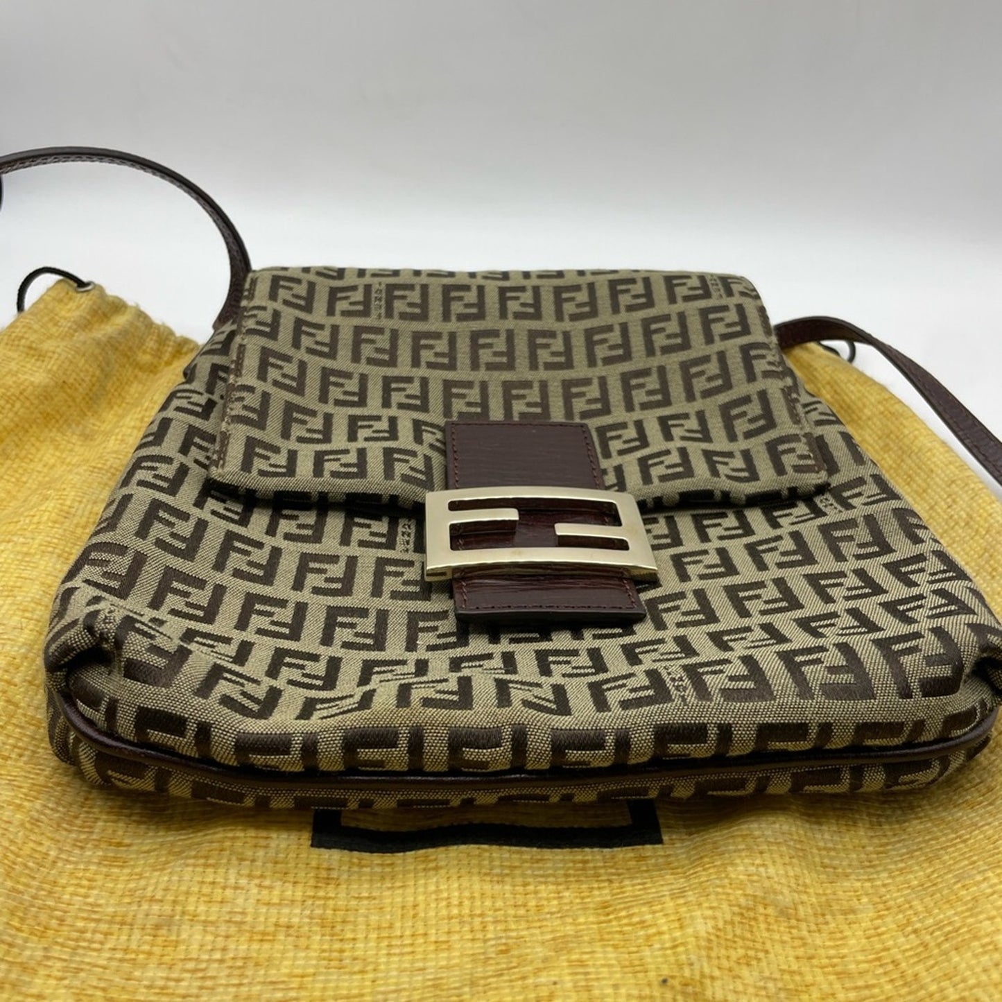 SOLD! Fendi Zucchino Crossbody Bag
