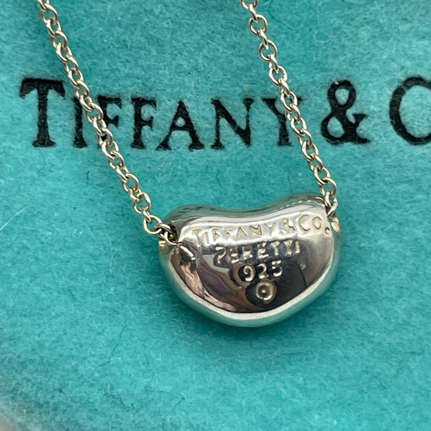 SOLD! Tiffany and Co Bean Silver 925 Necklace