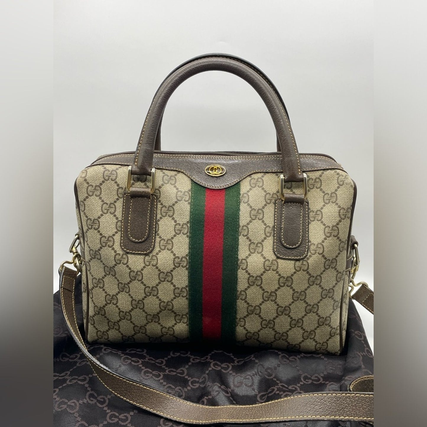 SOLD! Gucci Sherryline PVC Leather Two Way Bag