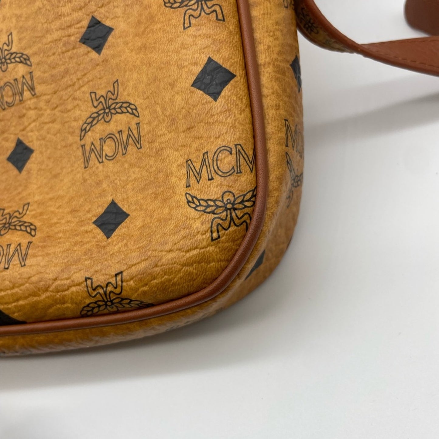 SOLD! MCM Cognac Sling Bag