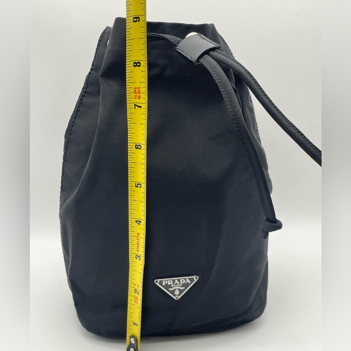 SOLD! Prada Nylon Drawstring Bucket Pouch