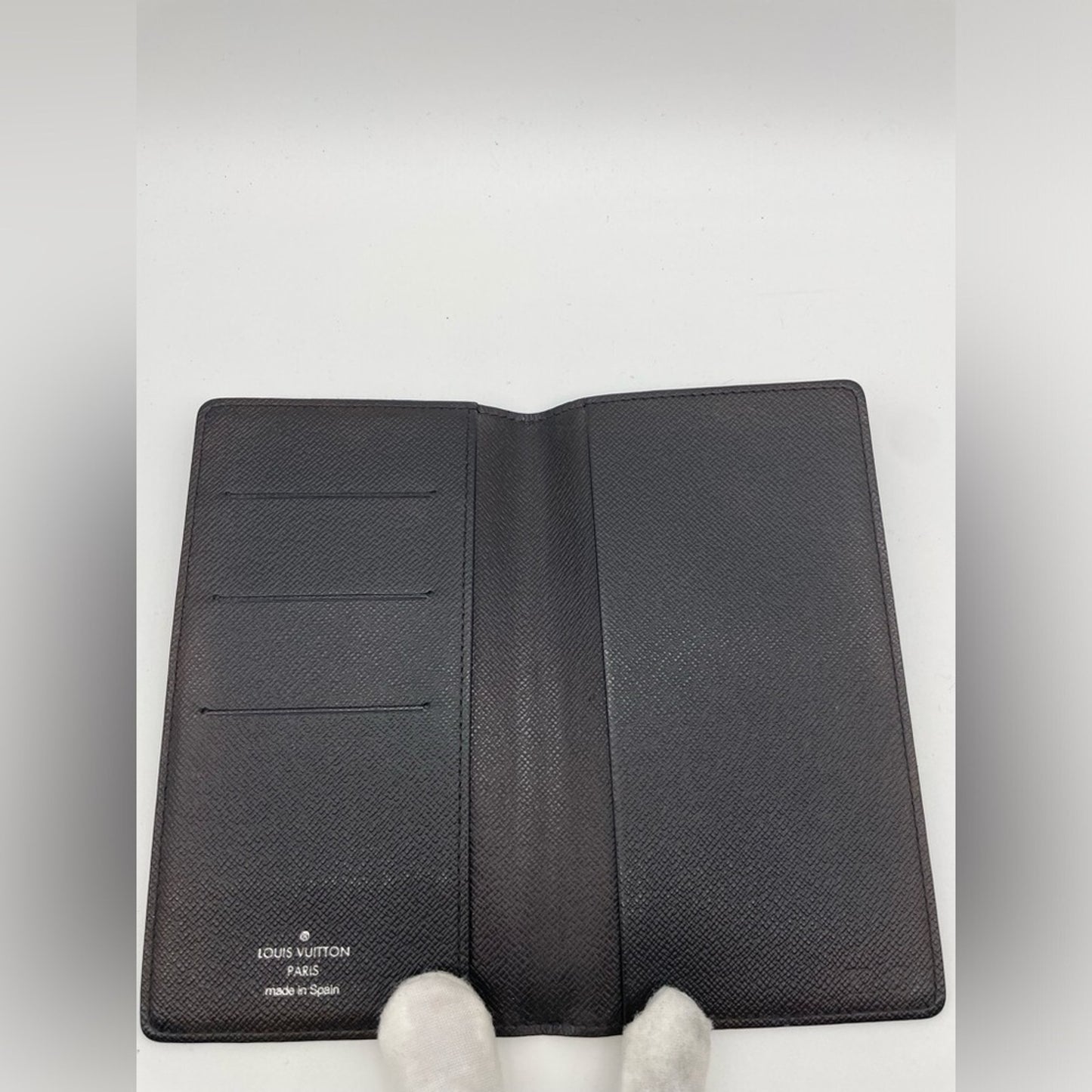 SOLD! Louis Vuitton Damier Graphite Checkbook Wallet