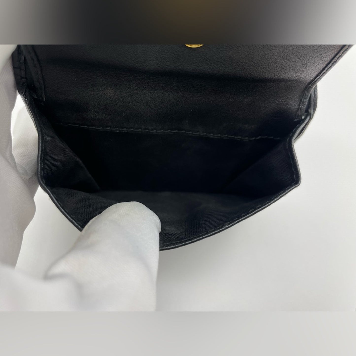 SOLD! Prada Black Leather Wallet