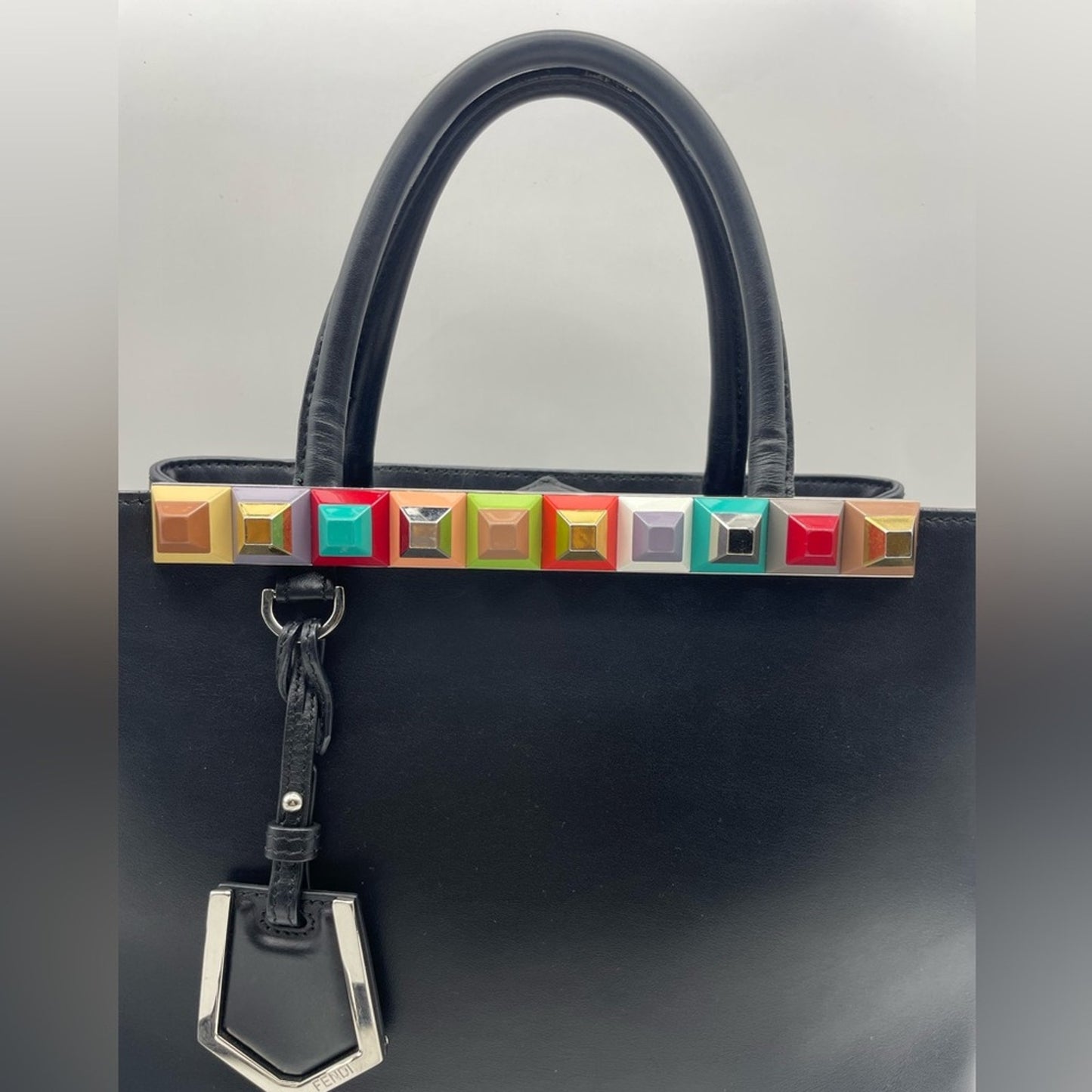 Preloved Fendi 2jours Studded Two Way Bag