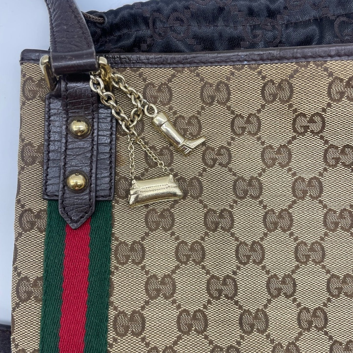 Gucci SherryLine Canvas Sling/Crossbody Bag