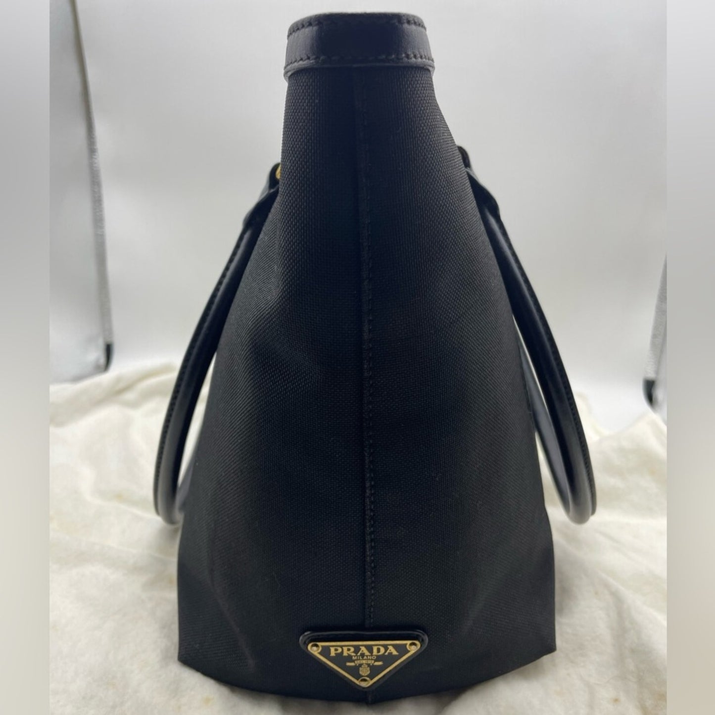 SOLD! Prada Canvas Black Tote Bag