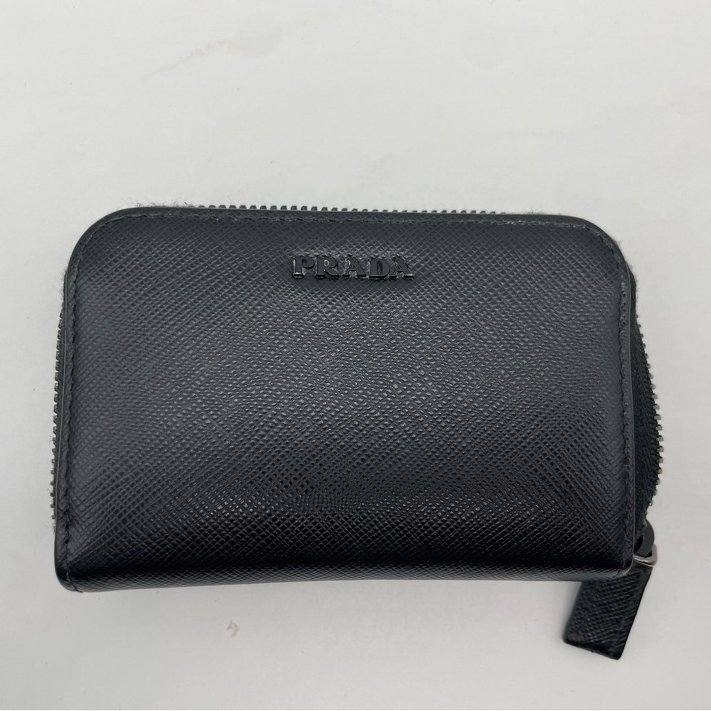 SOLD! Prada Leather Short Zippy Card Holder Wallet