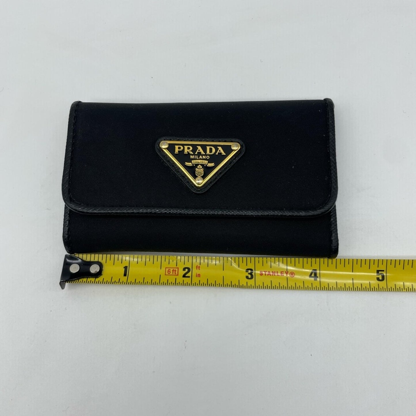 SOLD! Prada Nylon with leather Key Case