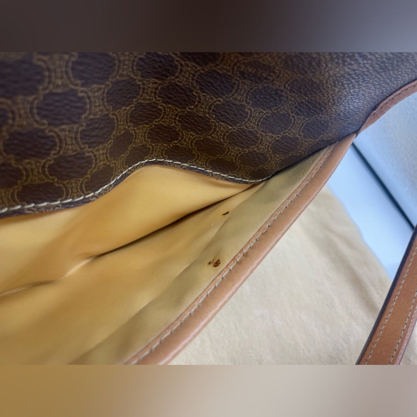 SOLD! Celine Macadam Double Flap Sling Bag