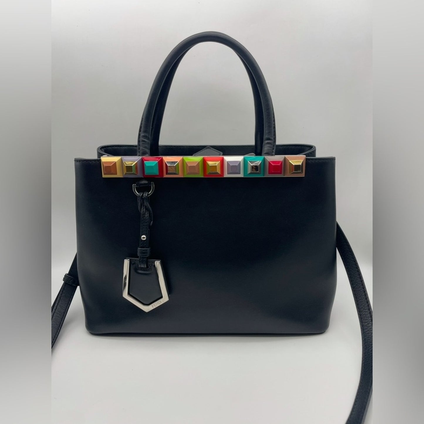 Preloved Fendi 2jours Studded Two Way Bag