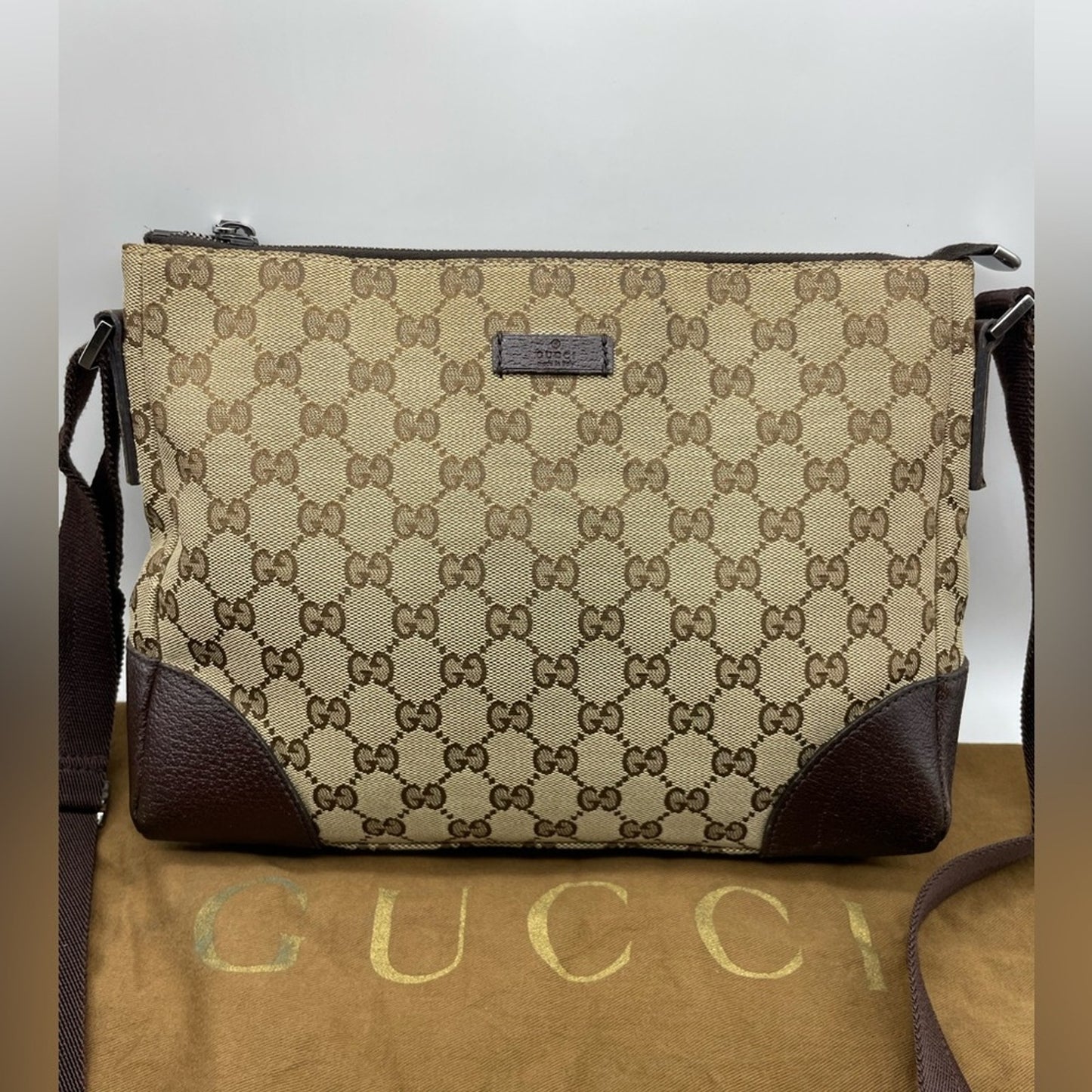 Gucci Canvas Crossbody Bag