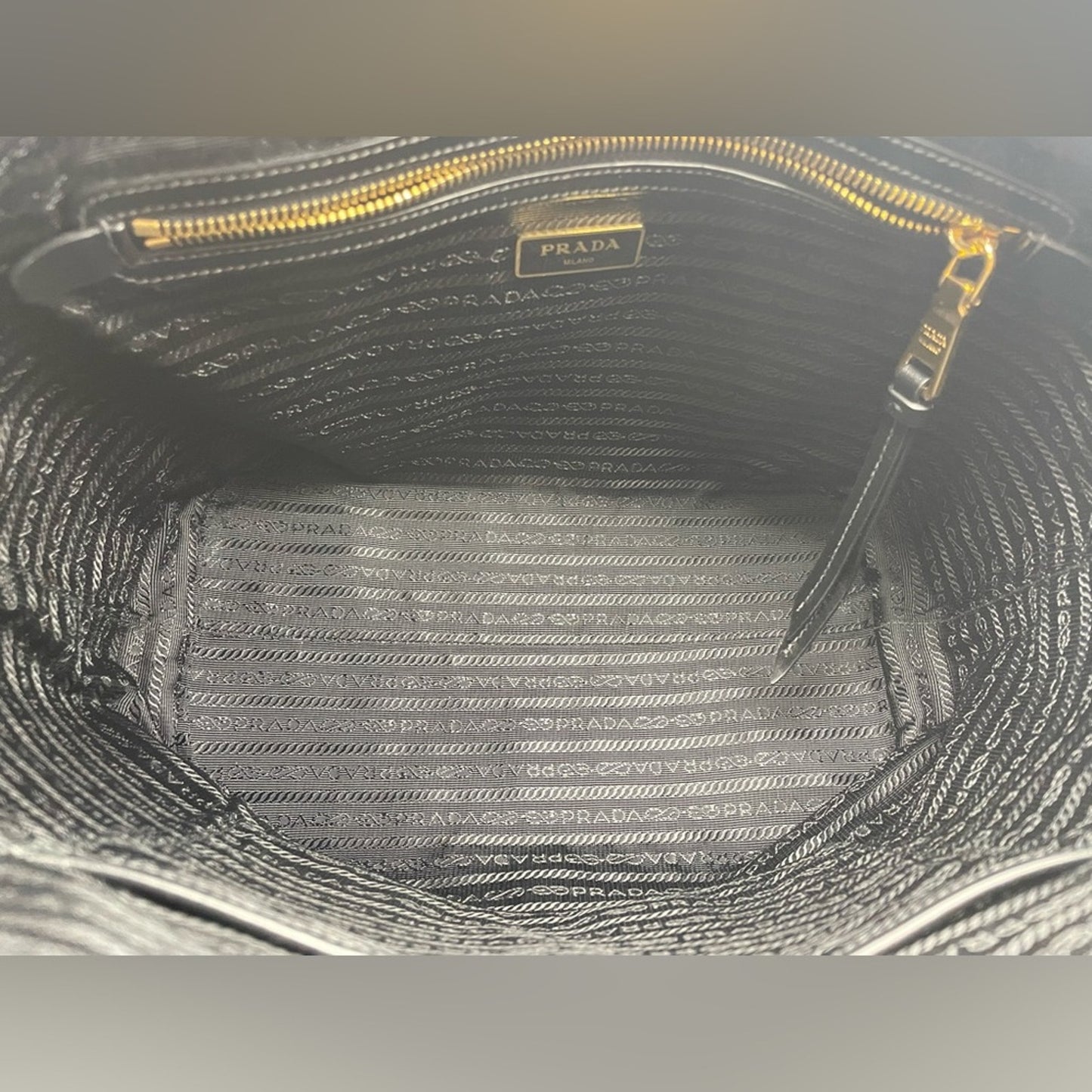 SOLD! Prada Canvas Black Tote Bag