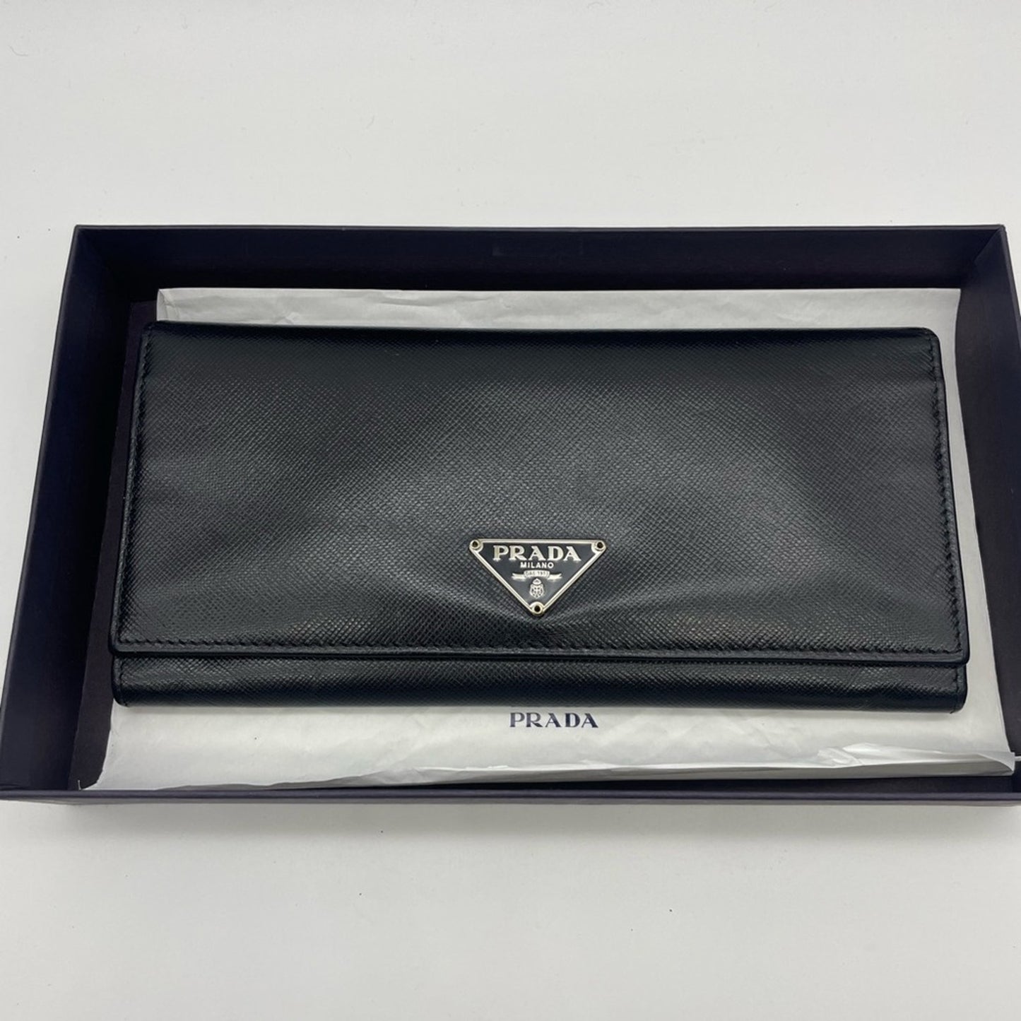 SOLD! Prada Saffiano Leather Bifold Wallet