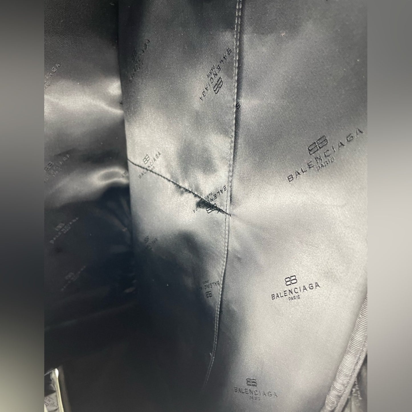 Balenciaga Green and Tan Travel Bag