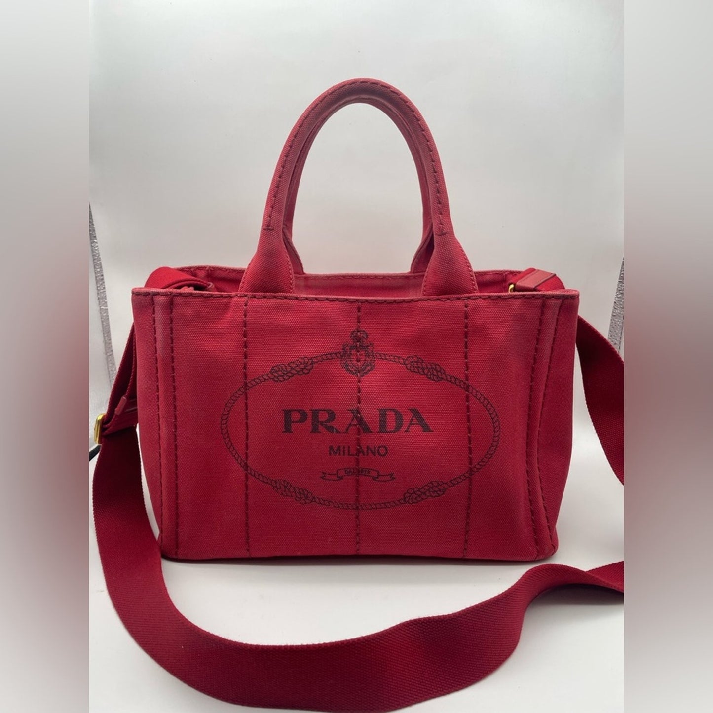 Prada Canapa Two Way Bag