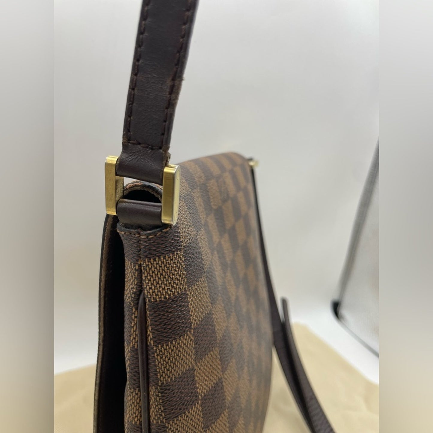 Louis Vuitton Damier Musette Ebene Crossbody Bag