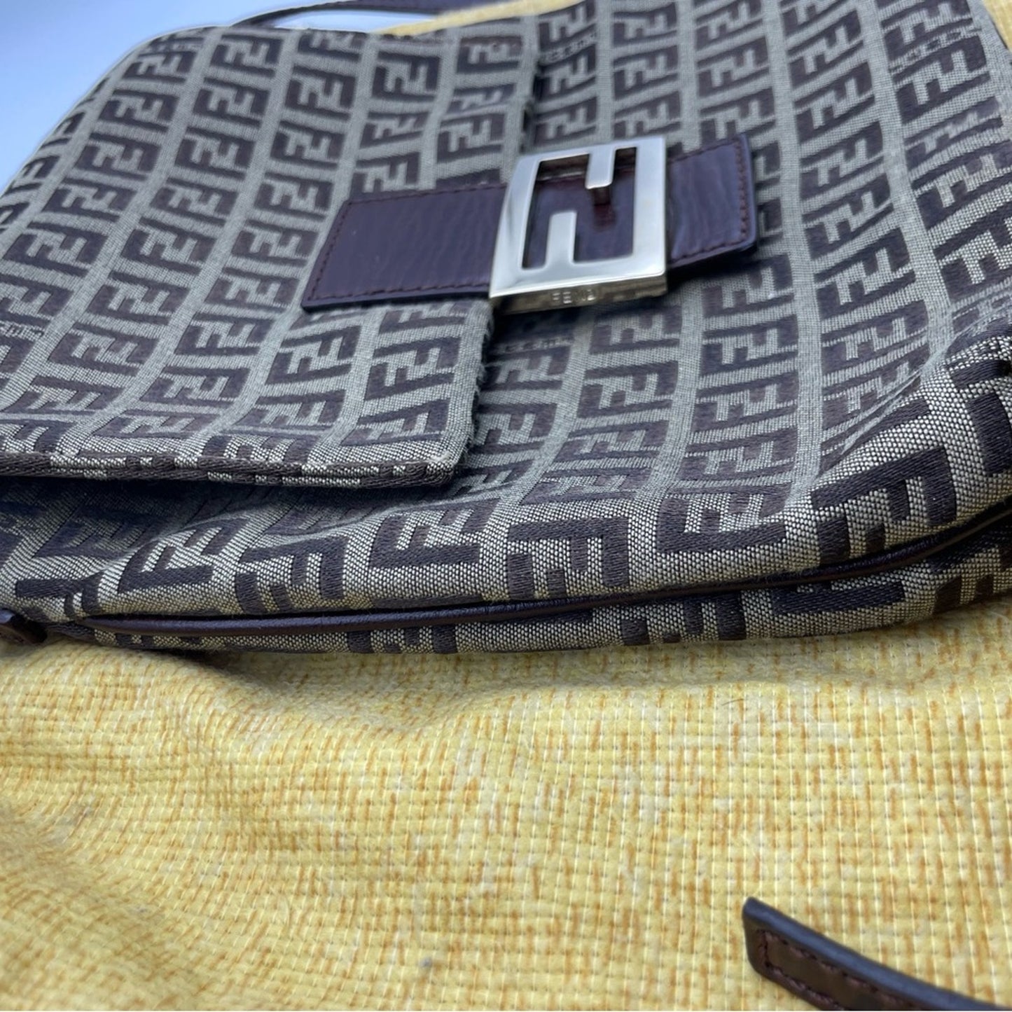 SOLD! Fendi Zucchino Crossbody Bag