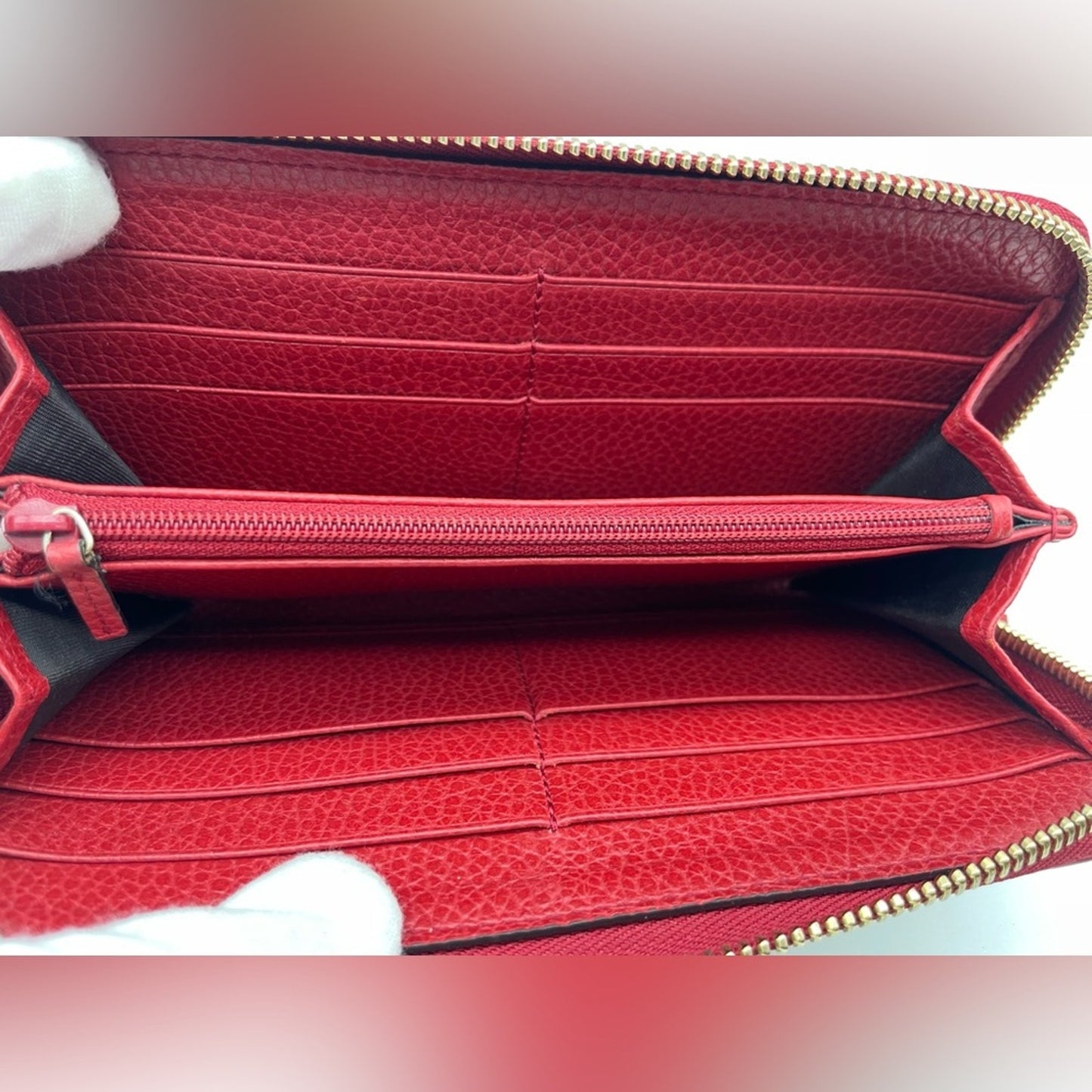 SOLD! Gucci Canvas Long Zippy Wallet