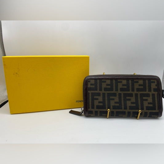 Fendi Zucca Zippy Wallet