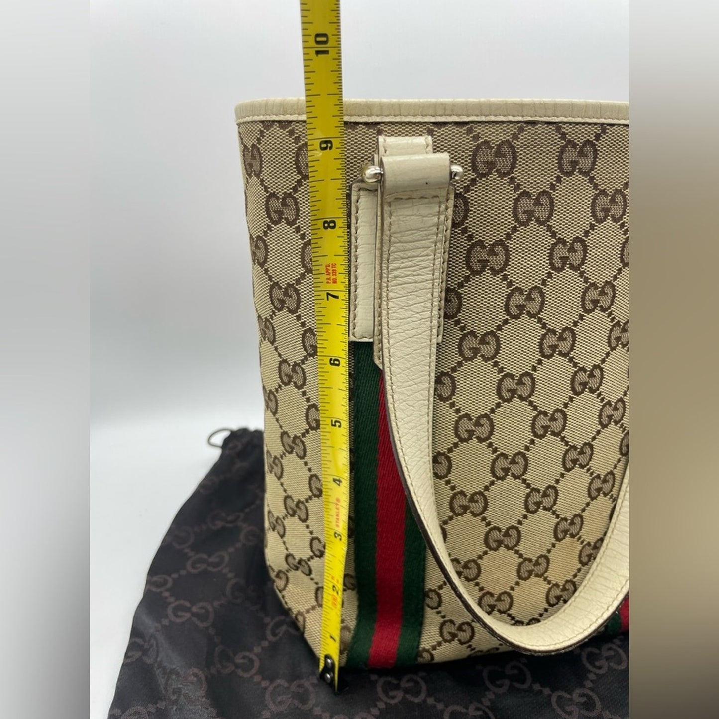 Gucci Sherryline Canvas Bucket Bag