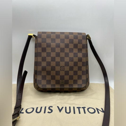Louis Vuitton Damier Musette Ebene Crossbody Bag